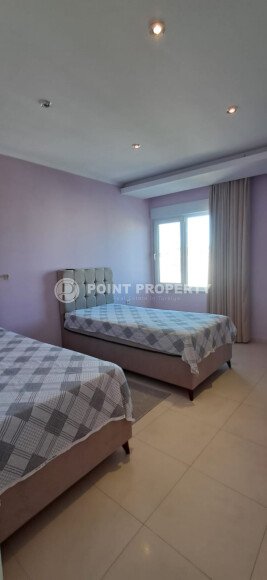 Современный дуплекс 2+1 – 110 м², район Авсаллар, частичный вид на море-id-10436-фото-5