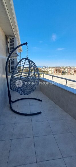 Современный дуплекс 2+1 – 110 м², район Авсаллар, частичный вид на море-id-10436-фото-6