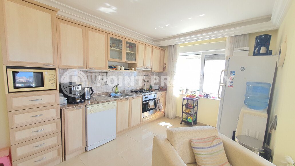 Светлая 95 m² квартира в районе Джикджилли с ВНЖ и видом на море-id-10438-фото-2