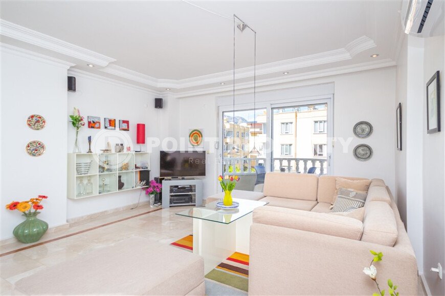 Элегантная квартира 100 м² в районе Оба Нижняя рядом с морем, ВНЖ-id-10441-фото-1