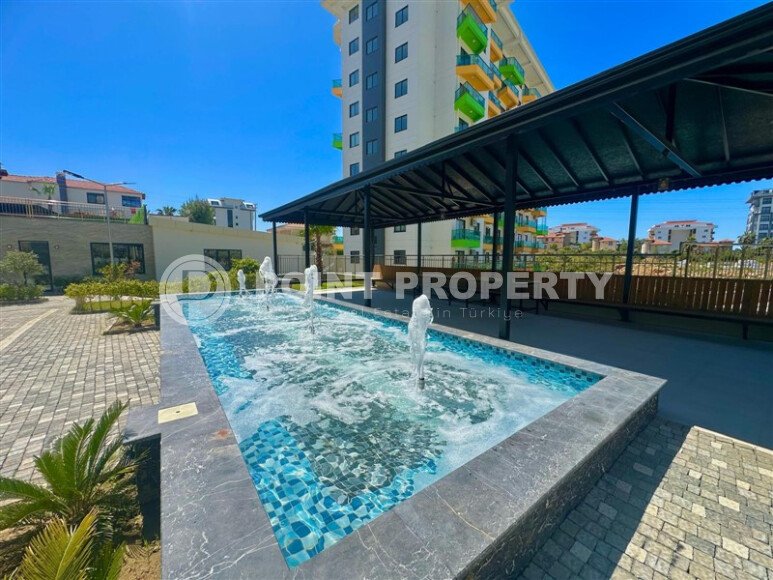 Новая 1+1, 44 м² в районе Авсаллар в крупном комплексе — дом 2024 года-id-10465-фото-28