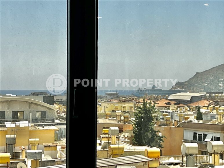 Квартира 3+1 в центре Алании с видом на море и крепость, ВНЖ-id-10470-фото-5