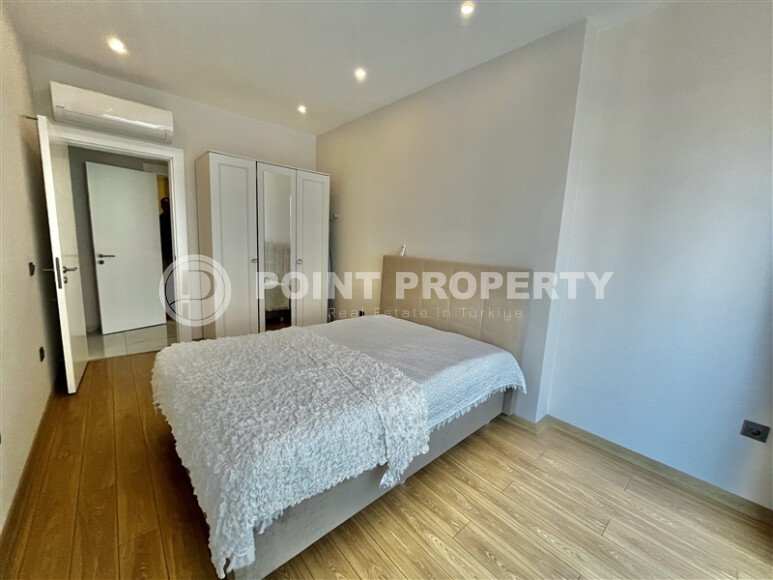 Квартира 3+1 в центре Алании с видом на море и крепость, ВНЖ-id-10470-фото-14