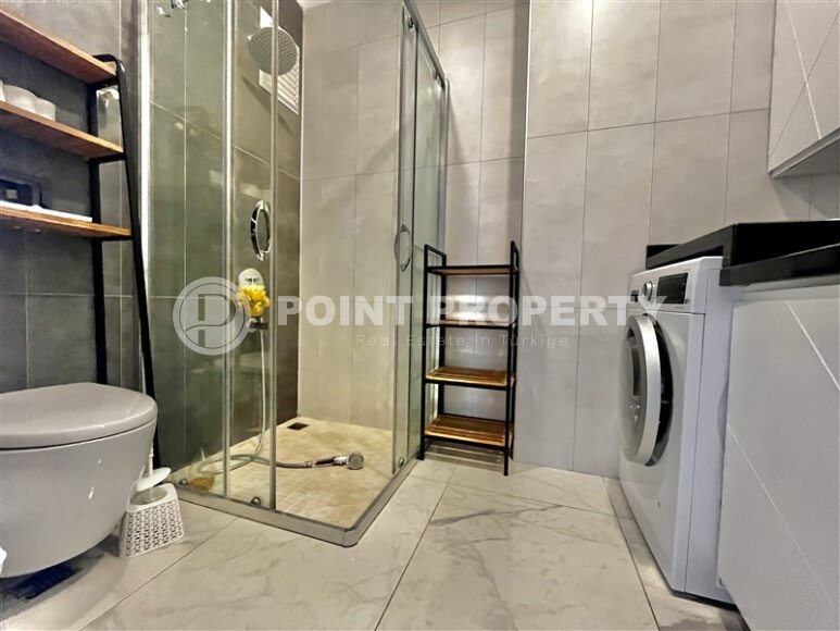 Квартира 3+1 в центре Алании с видом на море и крепость, ВНЖ-id-10470-фото-15