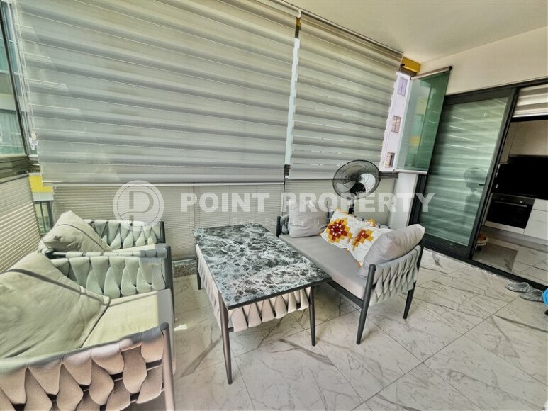 Квартира 3+1 в центре Алании с видом на море и крепость, ВНЖ-id-10470-фото-17