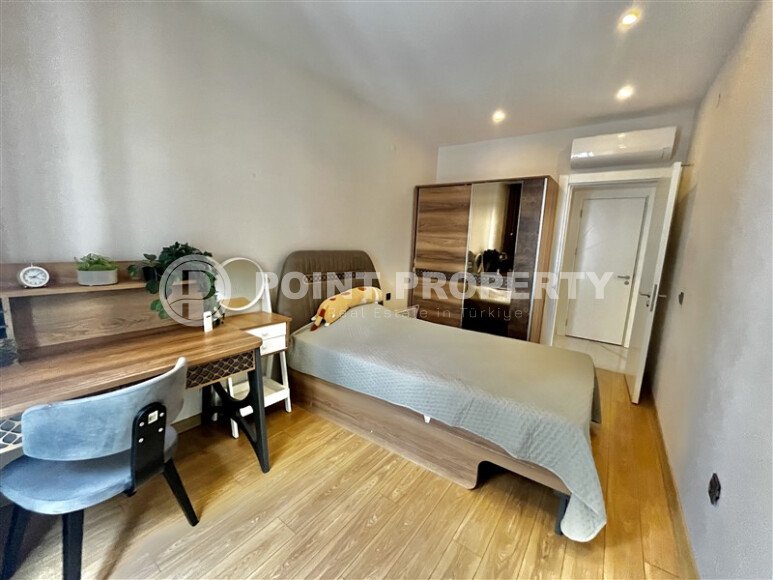 Квартира 3+1 в центре Алании с видом на море и крепость, ВНЖ-id-10470-фото-18