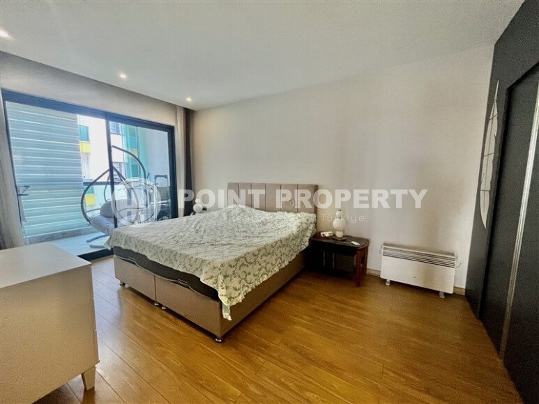 Квартира 3+1 в центре Алании с видом на море и крепость, ВНЖ-id-10470-фото-19