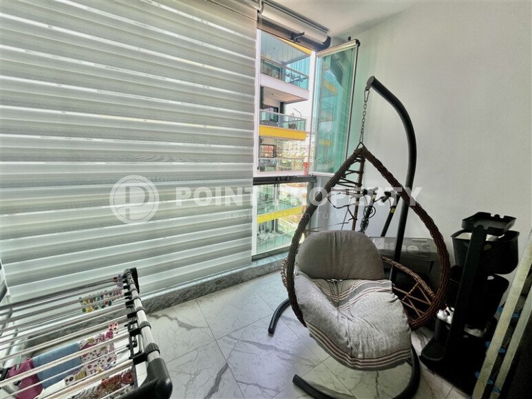 Квартира 3+1 в центре Алании с видом на море и крепость, ВНЖ-id-10470-фото-26