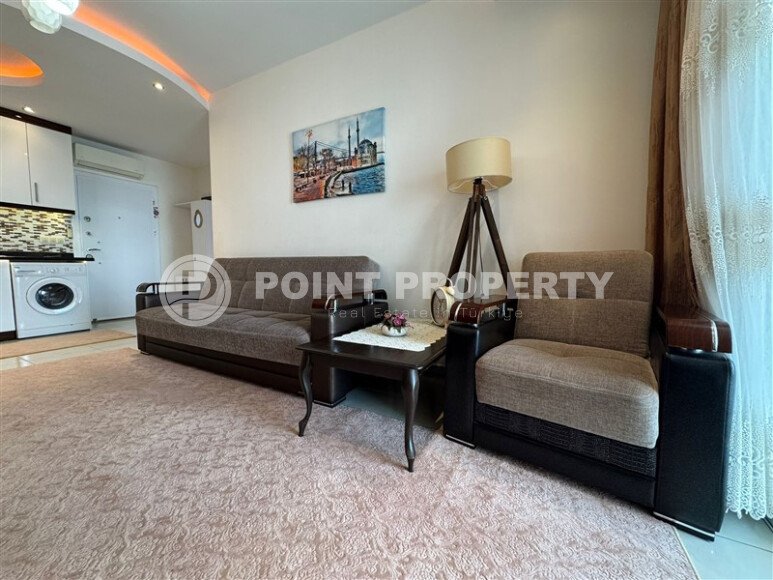 Светлая 1+1 55 m² в Махмутларе в комплексе с аквапарком и богатой инфраструктурой-id-10480-photo-13