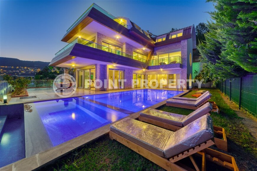 Отдельная 300 m² модерн - вилла 5+1 в районе Бекташ с панорамным видом на море и гражданством-id-10506-фото-1