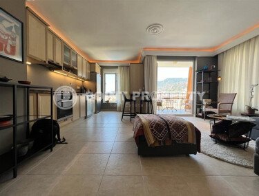 Стильная квартира 65 м² в центре Алании с видом на море и крепость-id-10510-фото-1