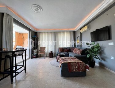 Стильная квартира 65 м² в центре Алании с видом на море и крепость-id-10510-фото-3