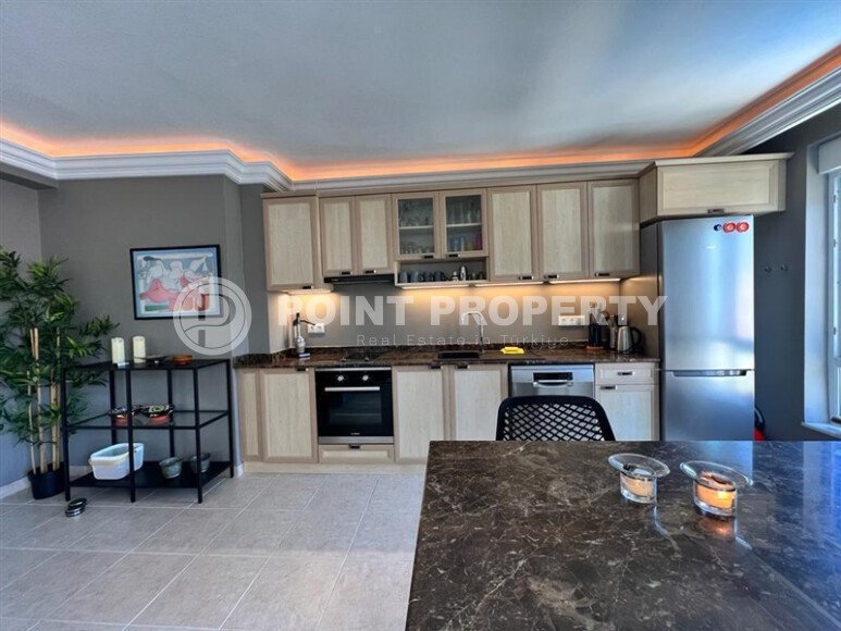 Стильная квартира 65 м² в центре Алании с видом на море и крепость-id-10510-фото-4