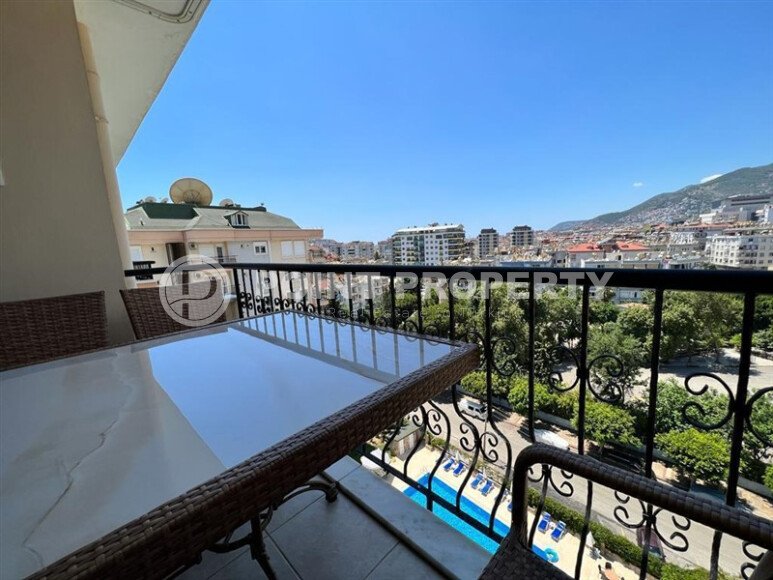 Стильная квартира 65 м² в центре Алании с видом на море и крепость-id-10510-фото-14