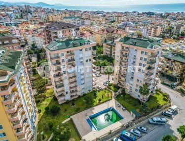 Стильная квартира 65 м² в центре Алании с видом на море и крепость-id-10510-фото-1