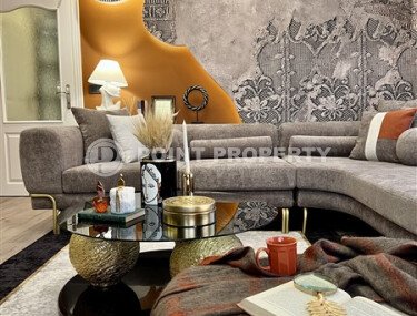 Просторная квартира 110 м² в центре Алании с видом на море и крепость-id-10517-фото-3