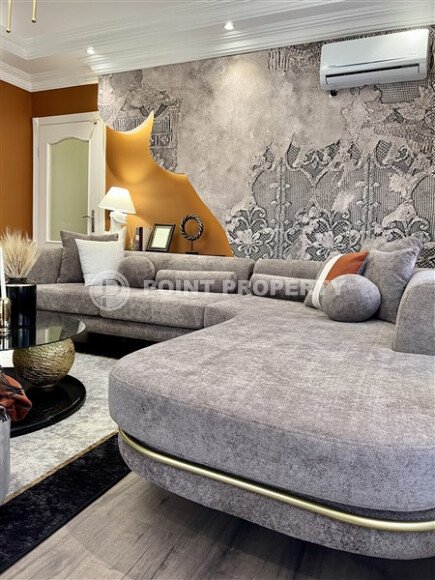 Просторная квартира 110 м² в центре Алании с видом на море и крепость-id-10517-фото-4