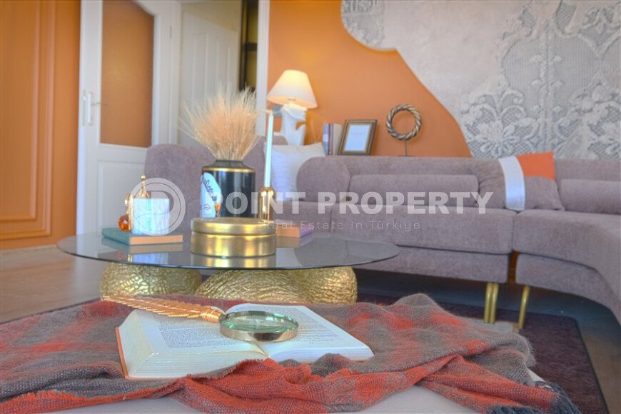 Просторная квартира 110 м² в центре Алании с видом на море и крепость-id-10517-фото-5