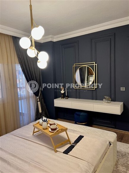 Просторная квартира 110 м² в центре Алании с видом на море и крепость-id-10517-фото-9