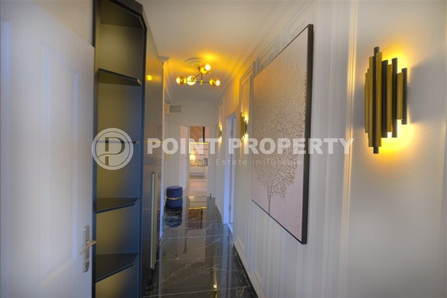 Просторная квартира 110 м² в центре Алании с видом на море и крепость-id-10517-фото-16