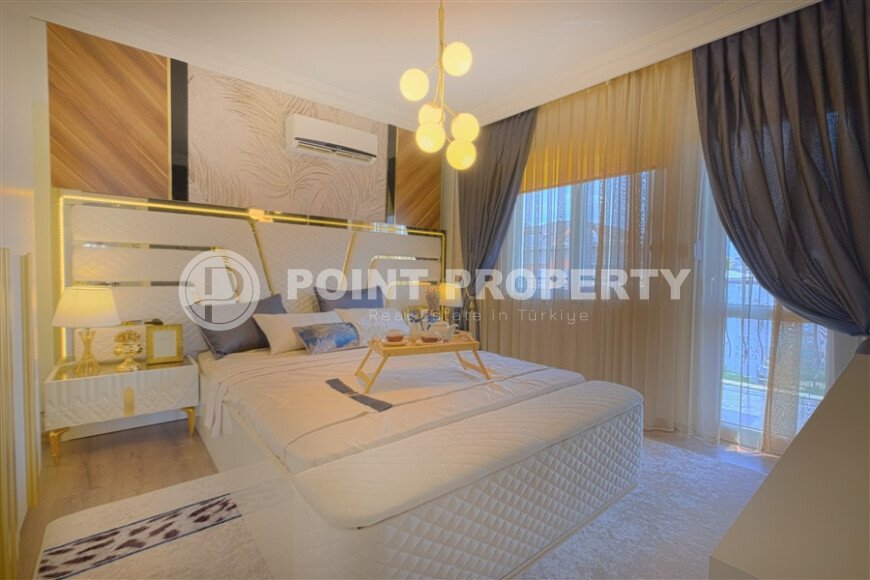 Просторная квартира 110 м² в центре Алании с видом на море и крепость-id-10517-фото-21