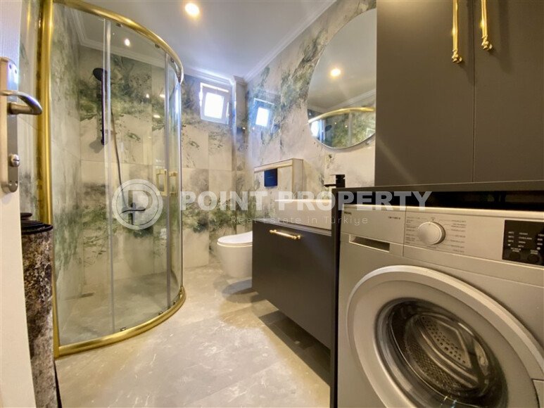 Просторная квартира 110 м² в центре Алании с видом на море и крепость-id-10517-фото-24