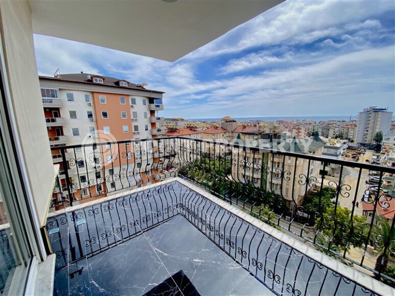 Просторная квартира 110 м² в центре Алании с видом на море и крепость-id-10517-фото-27