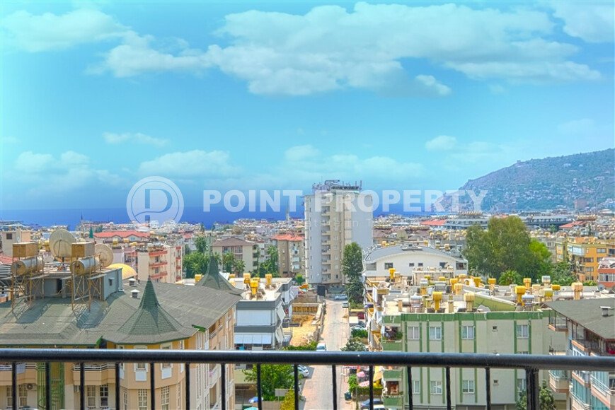 Просторная квартира 110 м² в центре Алании с видом на море и крепость-id-10517-фото-28