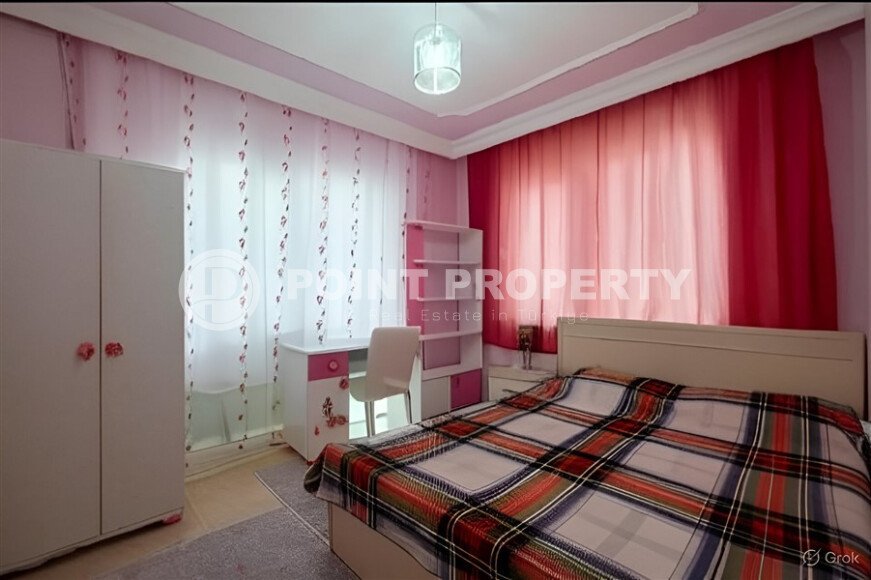 Светлая квартира 2+1 110 m² в районе Тосмур с видом на крепость и шаговой доступностью к морю-id-10528-фото-7