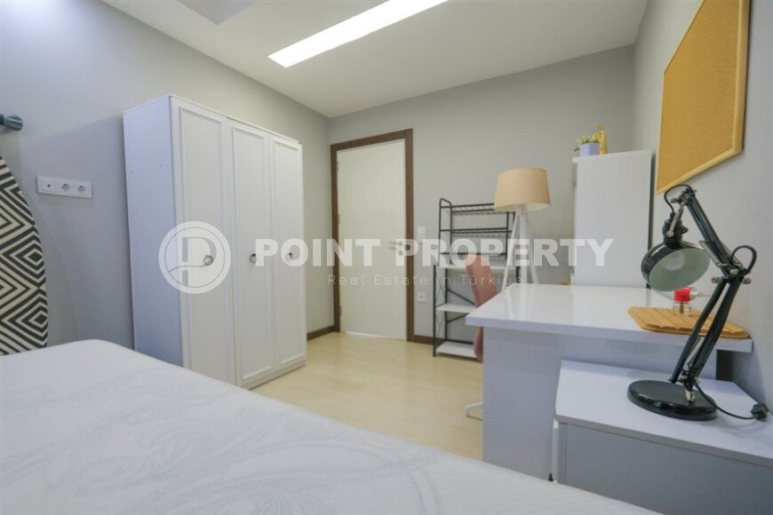 Elegant 90 m² apartment in Mahmutlar with a rooftop pool and atrium entrance-id-10534-photo-11