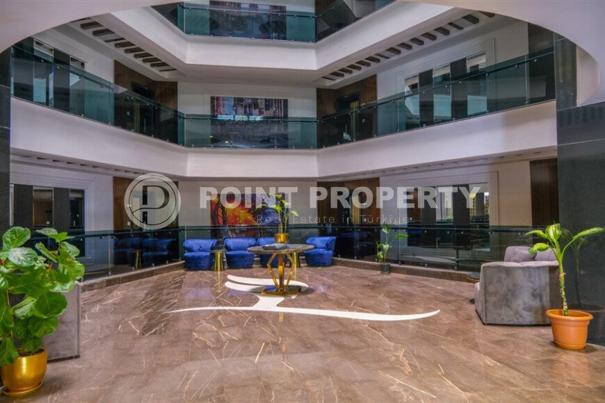 Elegant 90 m² apartment in Mahmutlar with a rooftop pool and atrium entrance-id-10534-photo-22