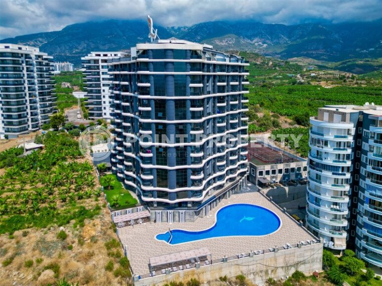 Elegant 90 m² apartment in Mahmutlar with a rooftop pool and atrium entrance-id-10534-photo-30