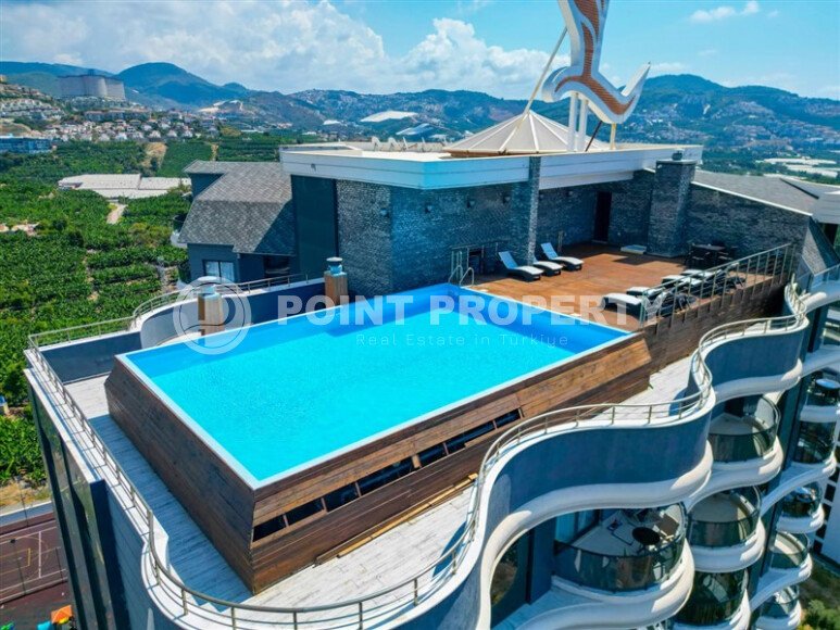 Elegant 90 m² apartment in Mahmutlar with a rooftop pool and atrium entrance-id-10534-photo-31