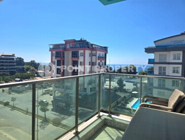 Светлая квартира 85 м² с частным видом на море, район Каргыджак-id-10557-фото-4