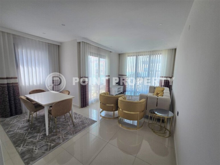 Светлая квартира 85 м² с частичным видом на море, район Каргыджак-id-10557-photo-11