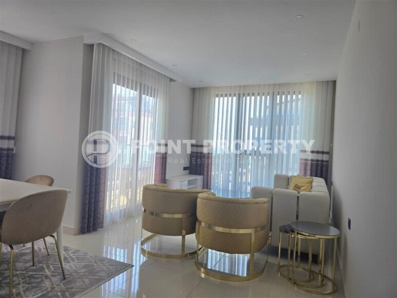 Светлая квартира 85 м² с частичным видом на море, район Каргыджак-id-10557-photo-15