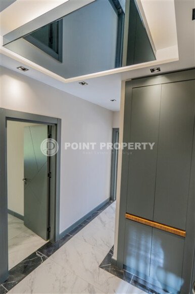 Garden duplex 204 m² with mountain view and partial sea view, Alanya center, Tepe-id-10570-photo-9