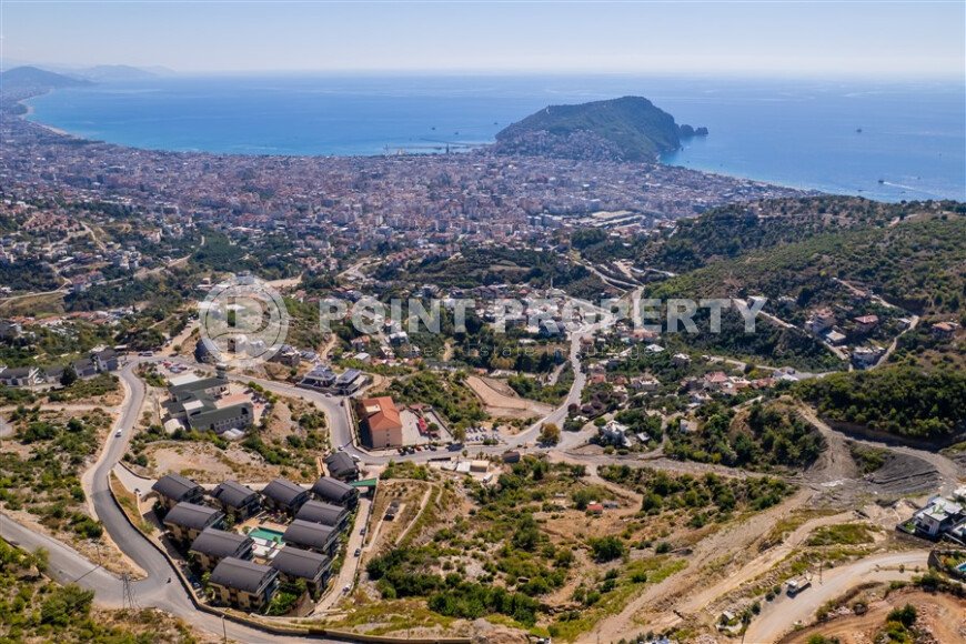 Garden duplex 204 m² with mountain view and partial sea view, Alanya center, Tepe-id-10570-photo-16