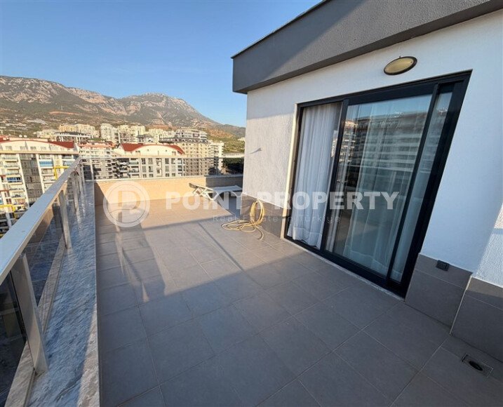 Stylish duplex 95 m² with sea and mountain views, Mahmutlar district-id-10573-photo-12