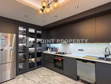 Стильный дуплекс 4+1 с отдельной кухней у моря в районе Кестель-id-10583-фото-4