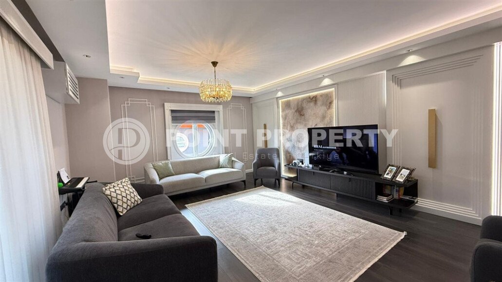 Стильный дуплекс 4+1 с отдельной кухней у моря в районе Кестель-id-10583-photo-8