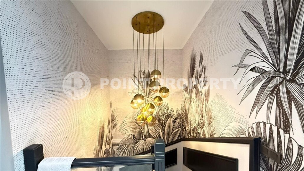 Стильный дуплекс 4+1 с отдельной кухней у моря в районе Кестель-id-10583-photo-23