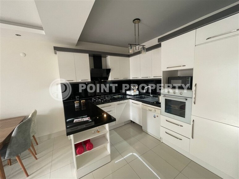 Комфортабельная квартира, 60 м², район Тосмур, с крытой парковкой, частичный вид на море-id-10594-фото-4