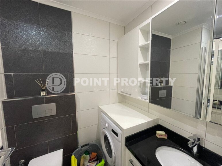 Комфортабельная квартира, 60 м², район Тосмур, с крытой парковкой, частичный вид на море-id-10594-фото-6