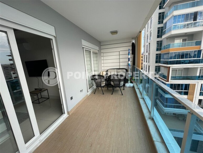 Комфортабельная квартира, 60 м², район Тосмур, с крытой парковкой, частичный вид на море-id-10594-фото-9