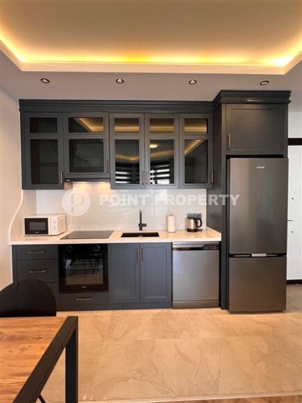 Стильные апартаменты, 55 м², центр Аланьи, вид на море, краткосрочная аренда-id-10598-photo-10