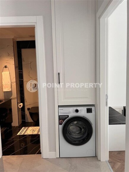 Стильные апартаменты, 55 м², центр Аланьи, вид на море, краткосрочная аренда-id-10598-photo-13