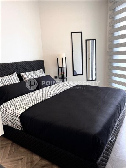 Стильные апартаменты, 55 м², центр Аланьи, вид на море, краткосрочная аренда-id-10598-photo-14