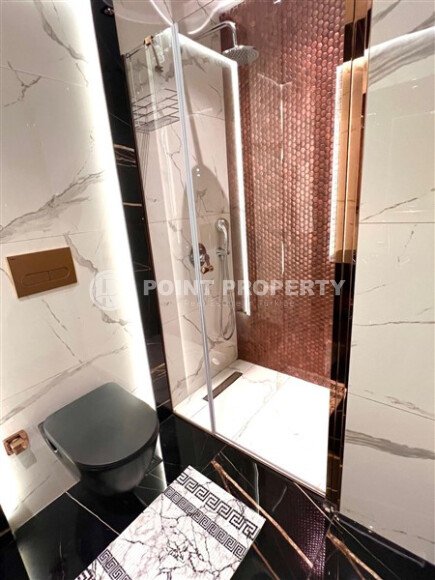 Стильные апартаменты, 55 м², центр Аланьи, вид на море, краткосрочная аренда-id-10598-photo-21