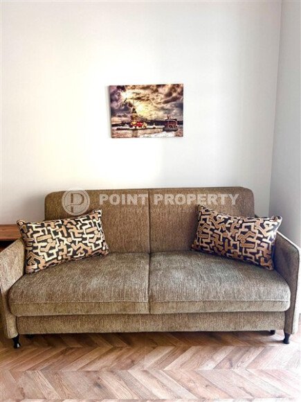 Стильные апартаменты, 55 м², центр Аланьи, вид на море, краткосрочная аренда-id-10598-photo-24